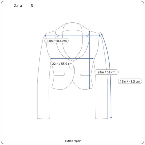 Zara Womens Plaid Button-Up Jacket Size S Black/Beige Cotton Blend READ ME - Picture 3 of 9